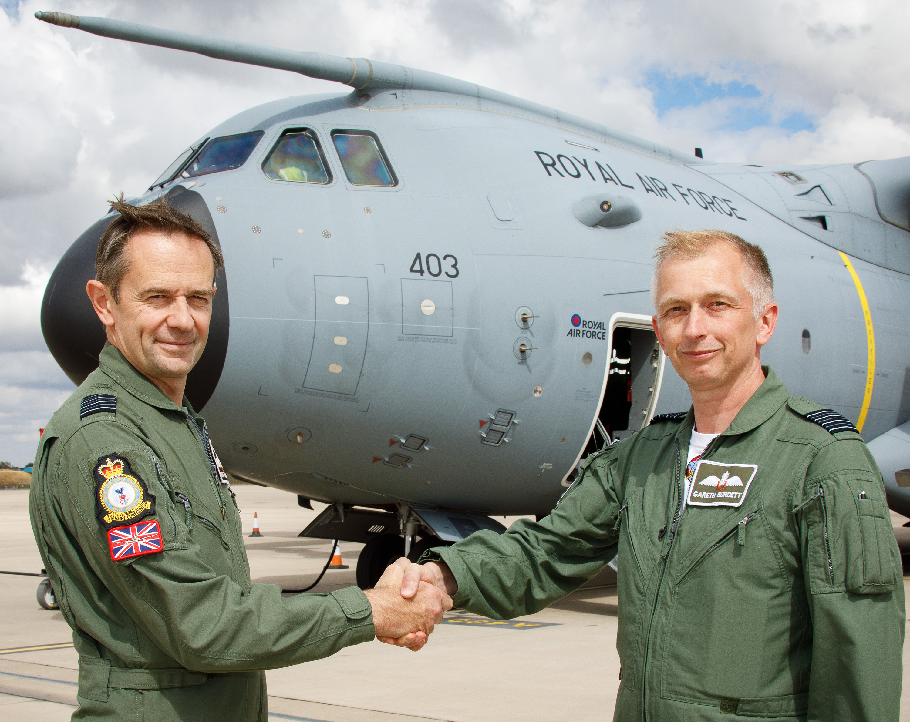 Group Captain Simon Blackwell has handed command of the Air Mobility Force’s Air Wing to Group Captain Gareth Burdett.